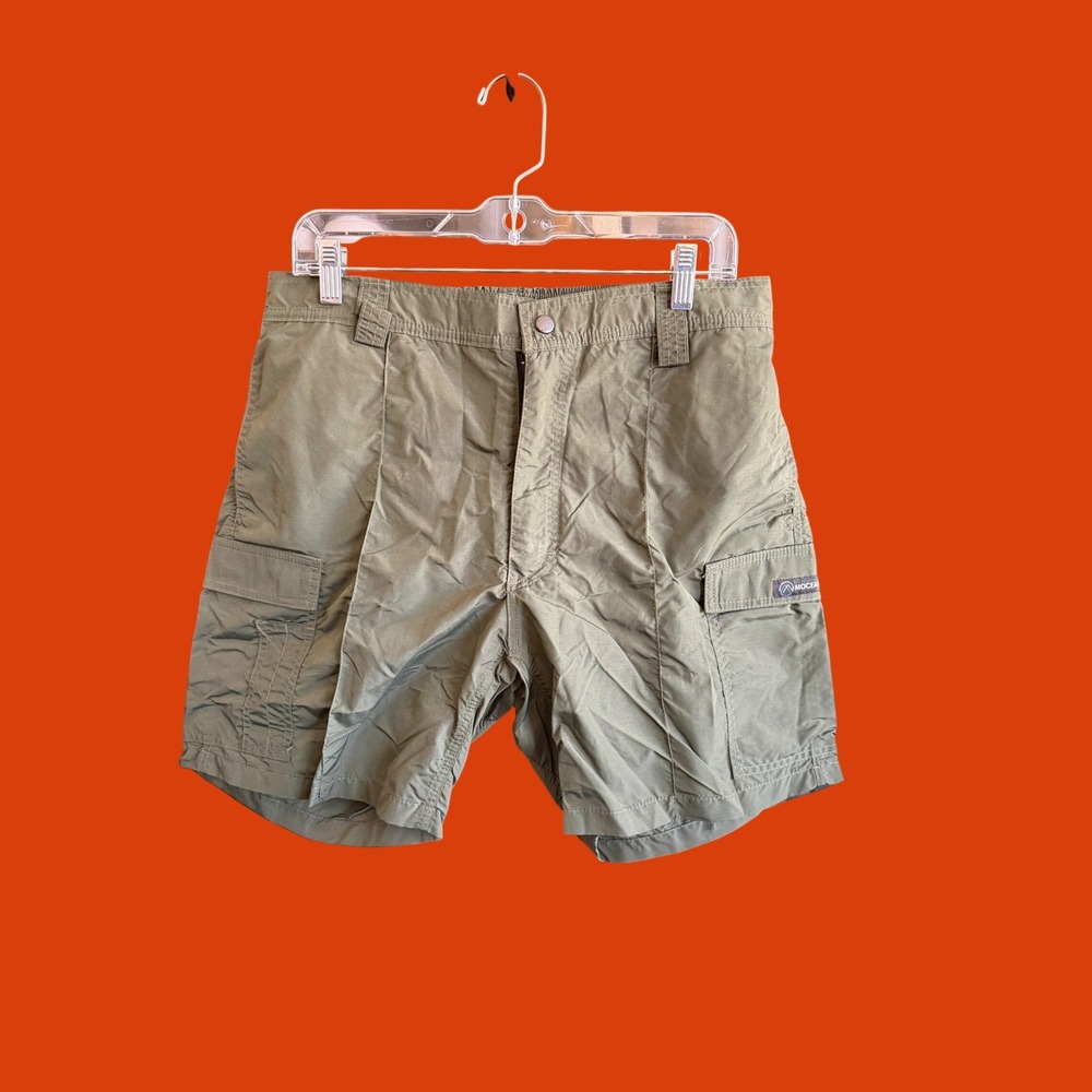 Mocean Tactical Cargo Shorts Mens Large Olive‎ Green Nylon Patrol Shorts 32x8